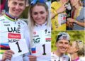 Po najtežjih etapah ponovno skupaj: Tadej Pogačar in Urška Žigart ❤️🚴**  Trenutek miru v dvoje, ko pritisk popusti … Včasih največja nagrada ni zmaga – temveč vedenje, da te nekdo še vedno čaka. 🥹