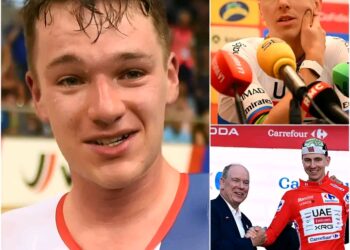 »Smešno … zakaj bi ga moral spoštovati?« – Burni izbruh Ethana Hayterja nad Tadejem Pogačarjem po uvodni etapi Vuelte 2026 in odgovor z desetimi besedami, ki je končal razpravo